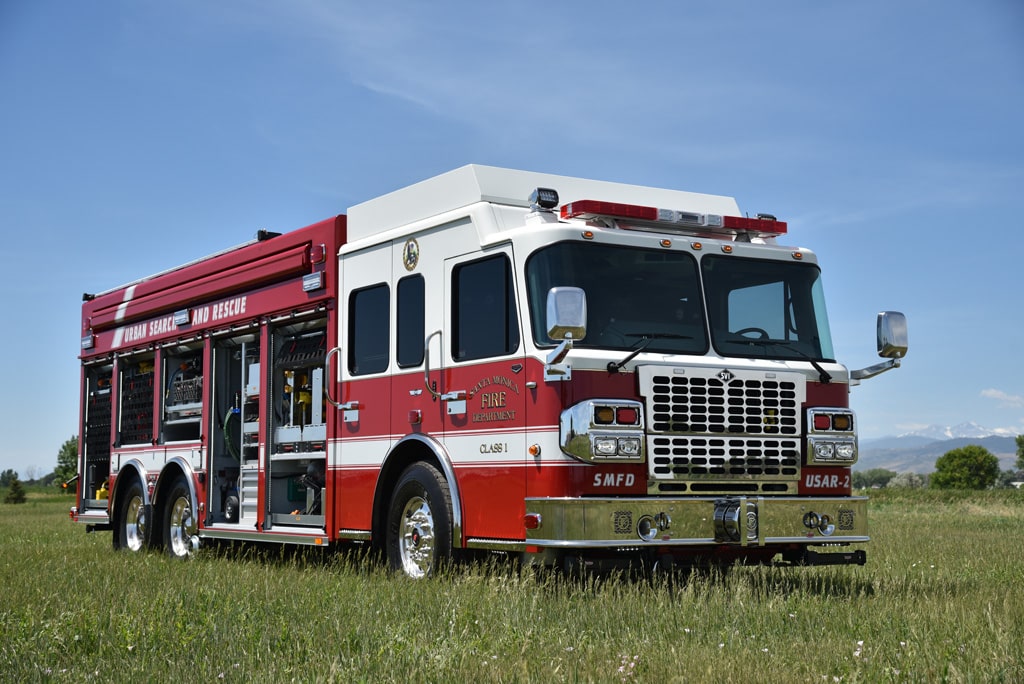Santa monica ca fire department heavy rescue 983 svi trucks