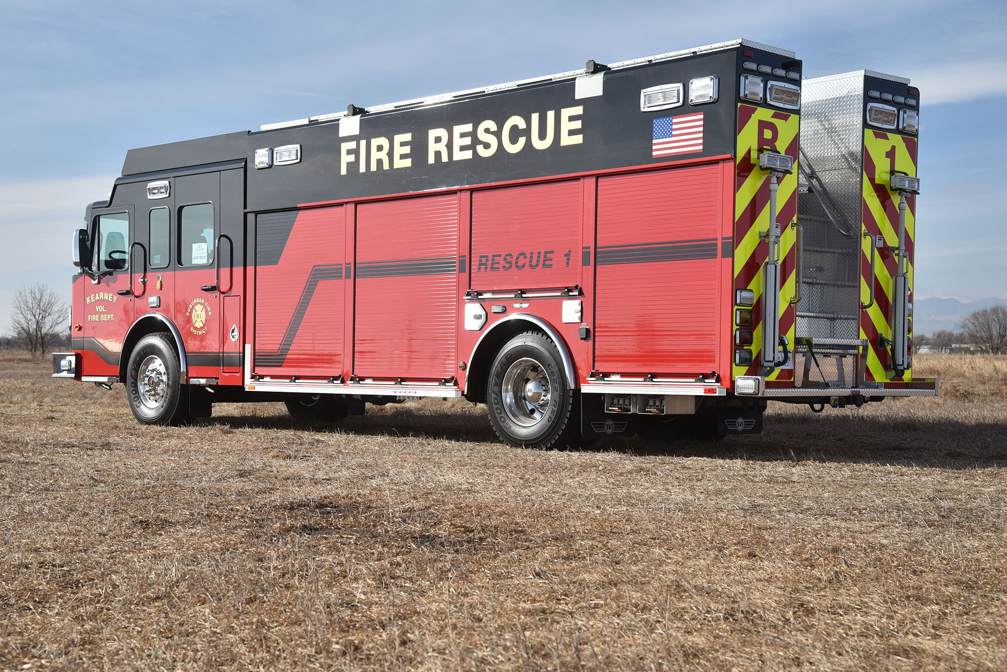 4" columbus ohio fire department rescue bumper sticker decal made in usa 