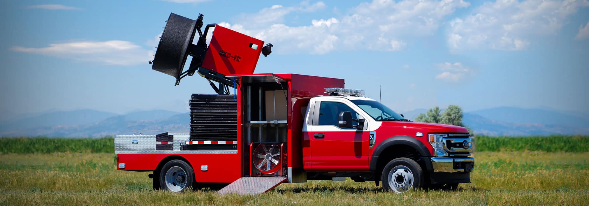 front curbside view of Oklahoma City's SVU ventilation unit