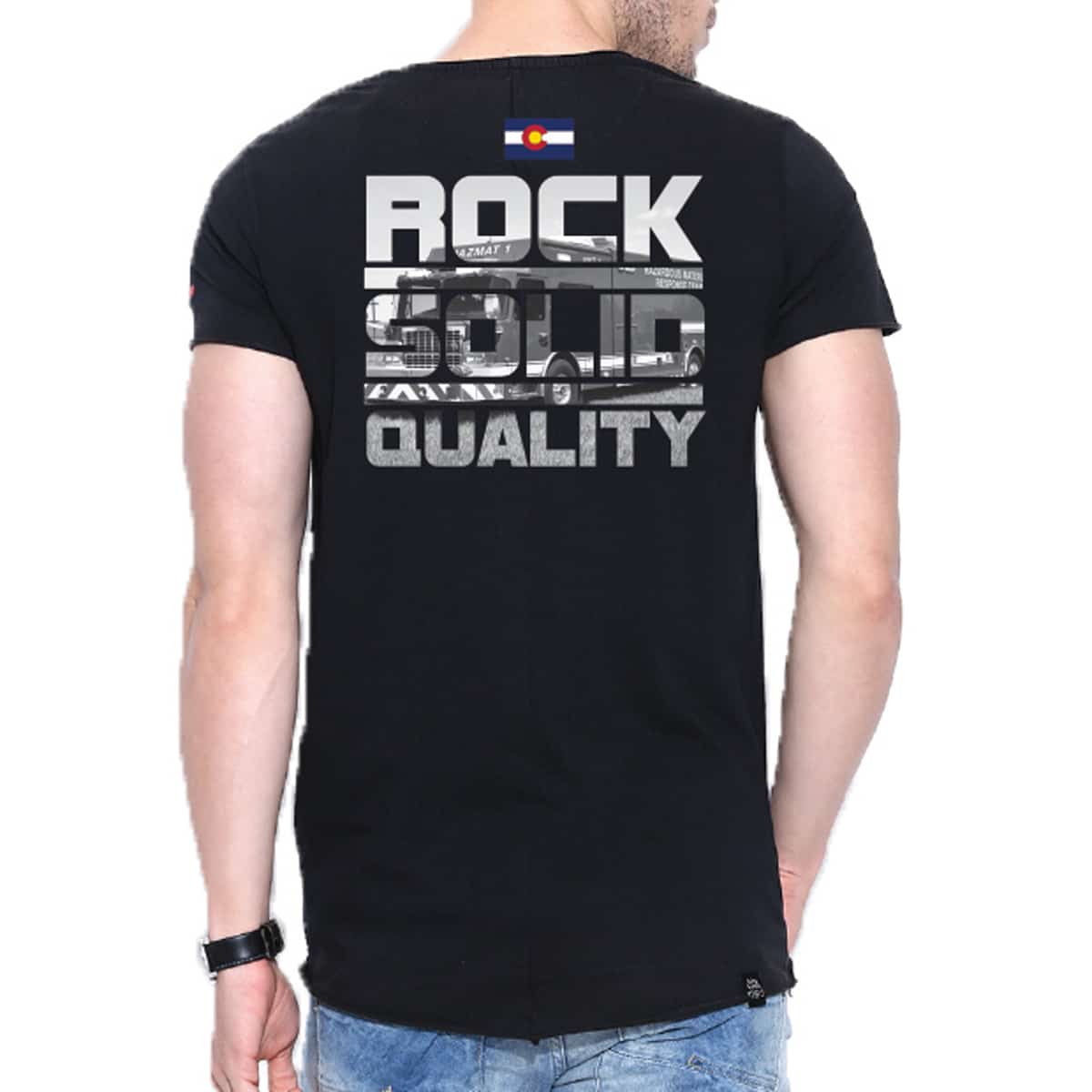 SVI Trucks Rock Solid Gildan Soft Style Black T-Shirt