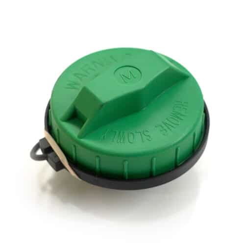 Green Tethered Fuel Cap for Diesel Vehicles 054-14929 - Image 2