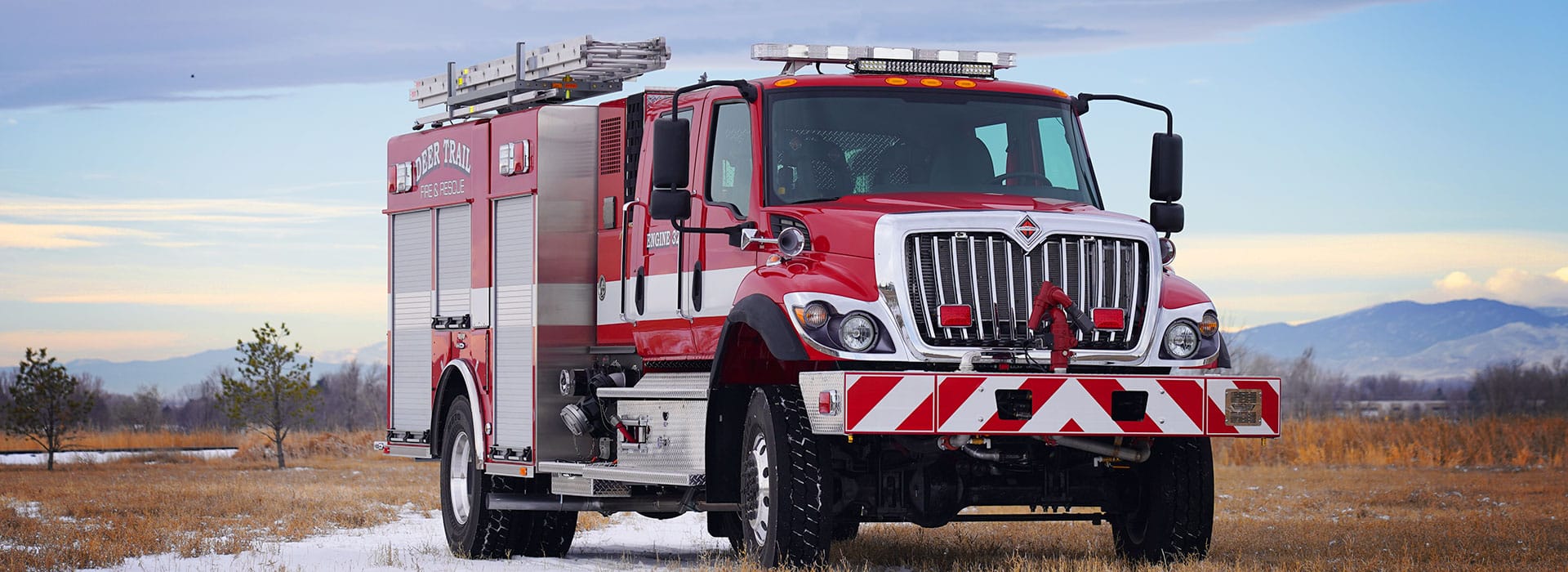 front curbside view of Deer Trail urban interface pumper truck